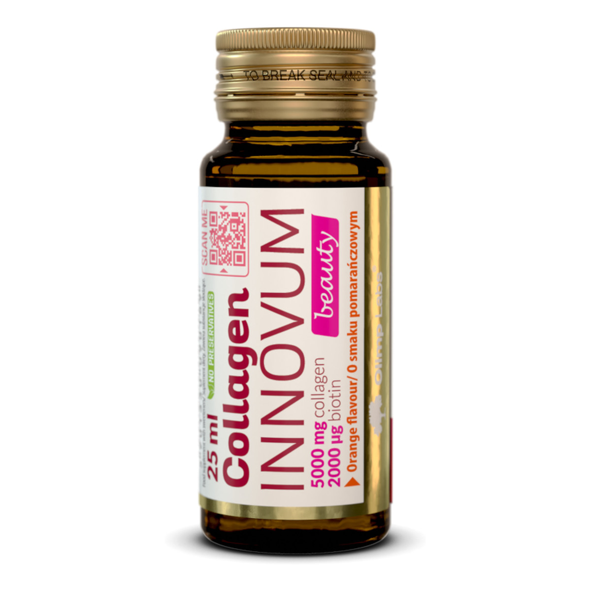 Olimp Labs Collagen Innovum Beauty Shot suplement diety Pomarańczowy 25ml