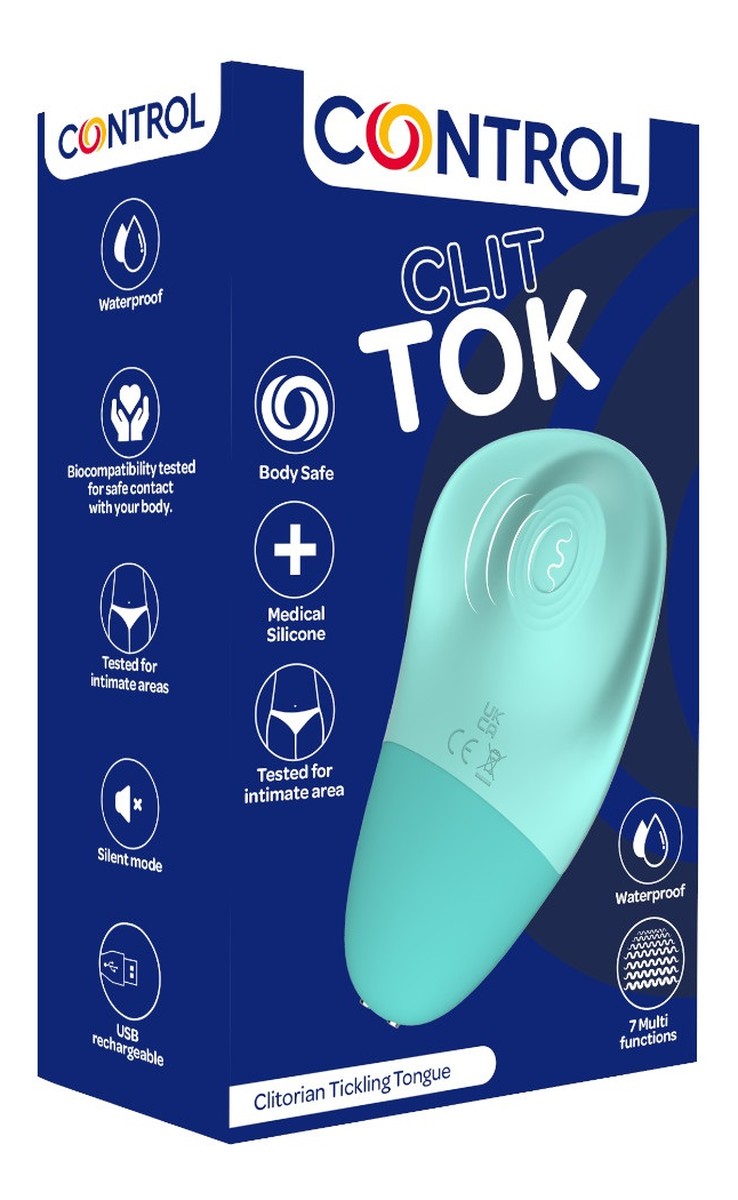 Clit tok stymulator do stref intymnych light blue
