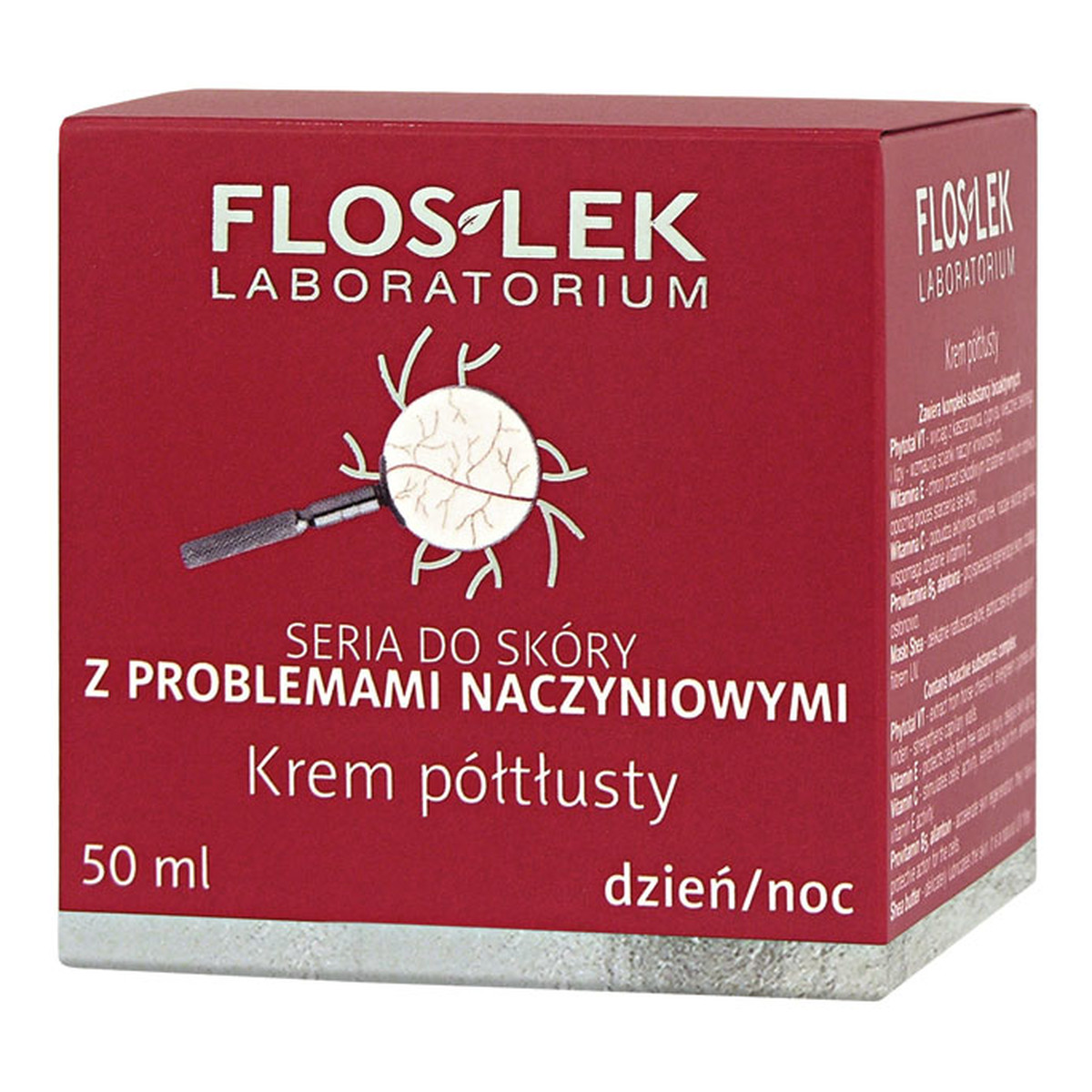 FlosLek Do Skóry z Problemami Naczyniowymi Laboratorium Krem Półtłusty 50ml