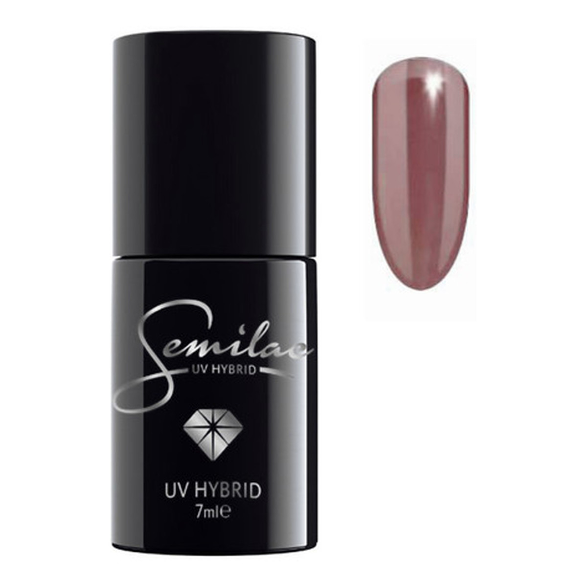 Semilac Black and White Lakier Hybrydowy Do Paznokci 7ml
