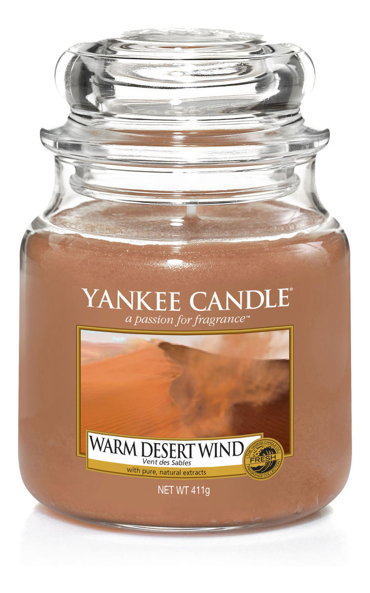 średnia świeczka zapachowa Warm Desert Wind