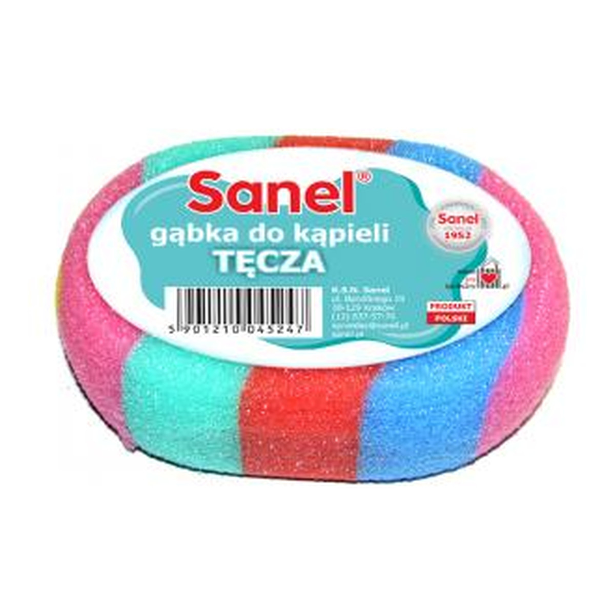 Sanel GĄBKA DO KĄPIELI BEAUTY TĘCZA