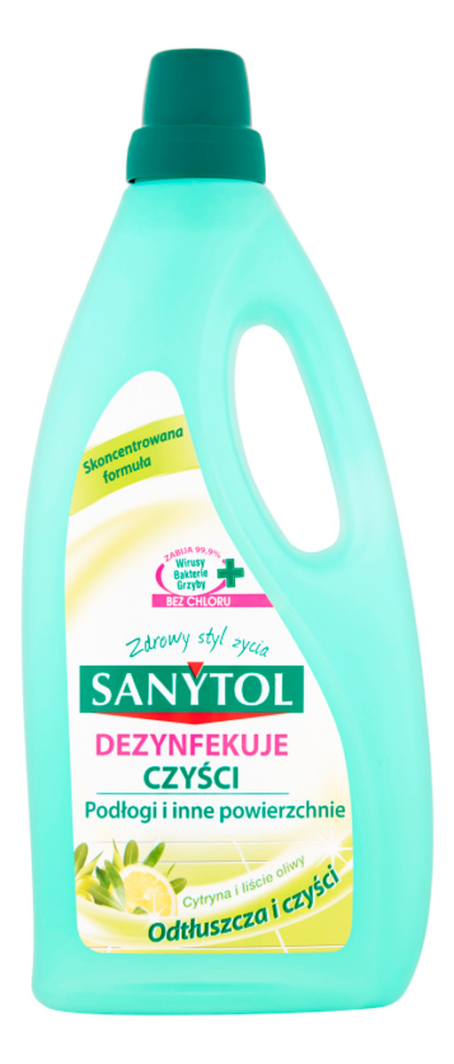 Sanytol Płyn czyszczący i dezynfekujący podłogi i inne powierzchnie cytryna i liście oliwy