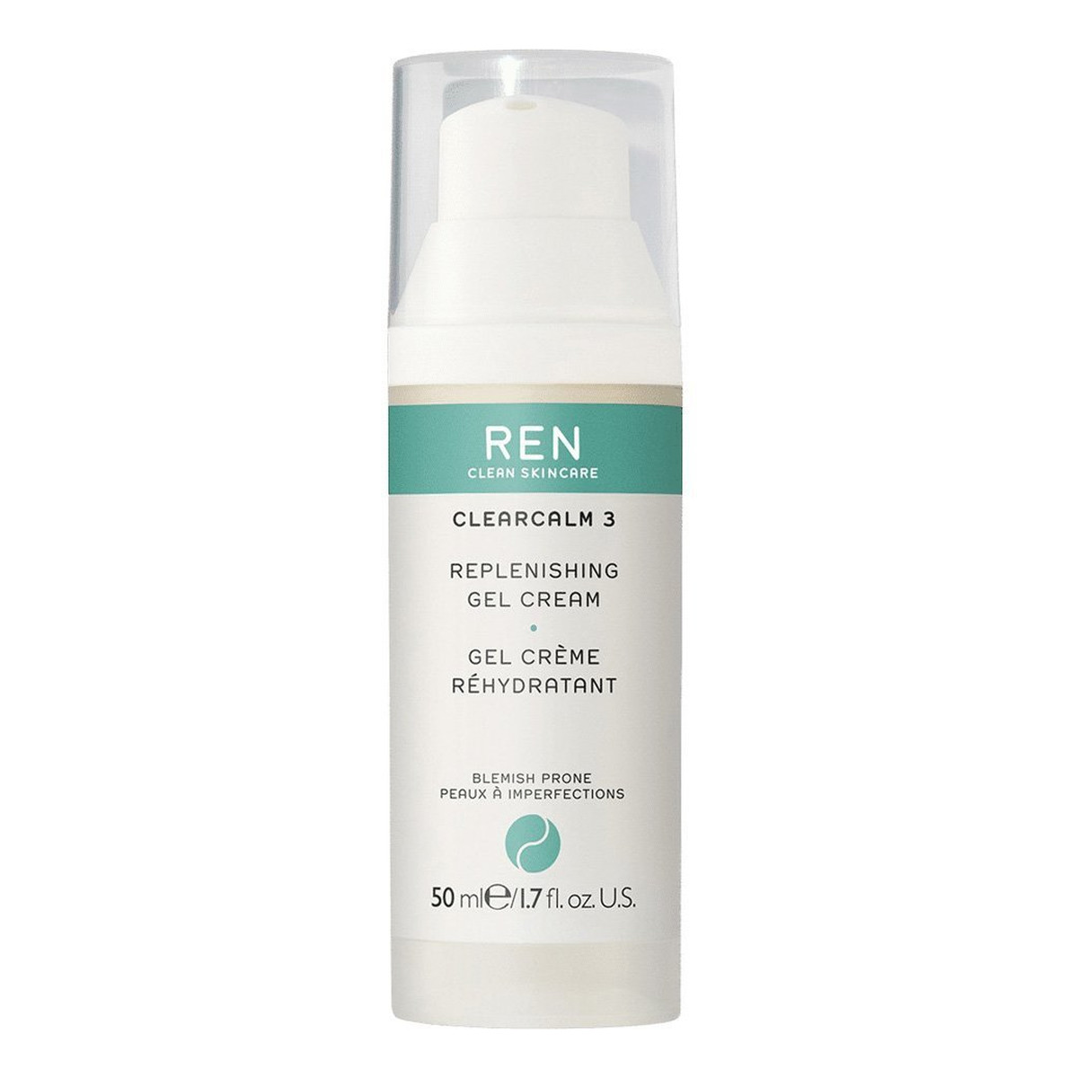 Ren Clearcalm Replenishing Gel Cream Krem-żel do twarzy na dzień 50ml