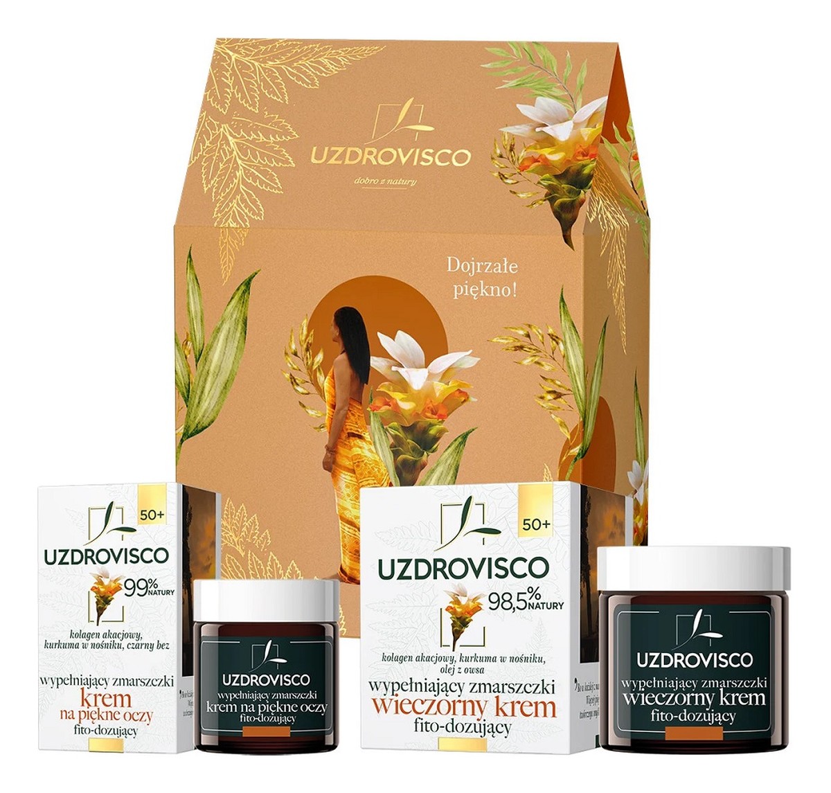 Zestaw krem wypełniający zmarszczki na noc 50ml + krem na piękne oczy 25ml