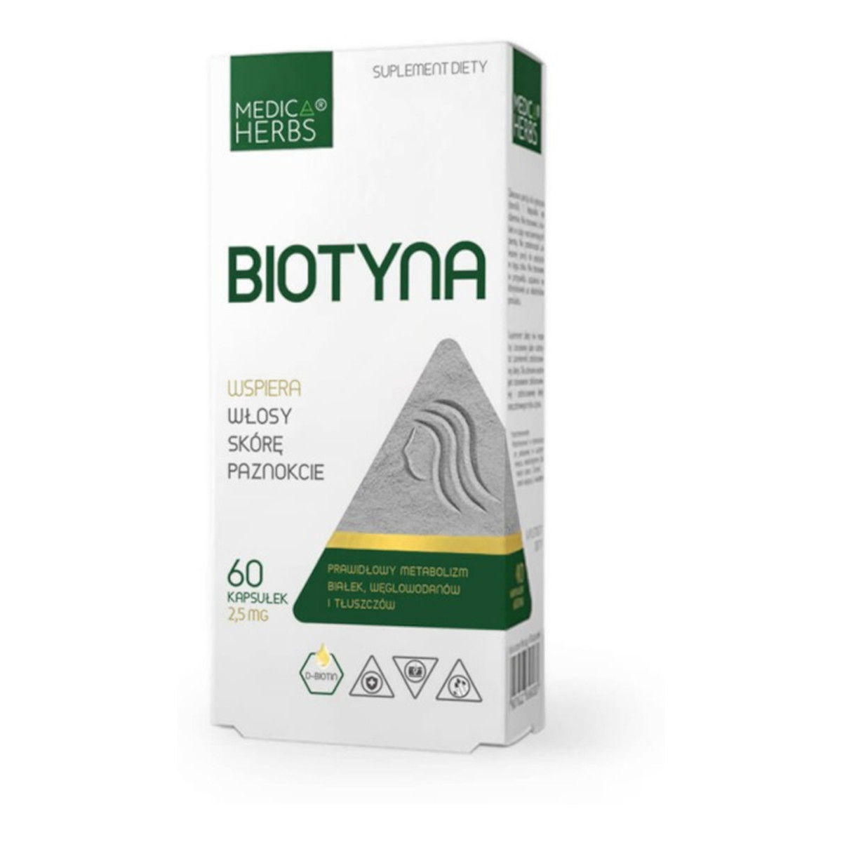 Medica Herbs Biotyna suplement diety 60 kapsułek 2.5mg