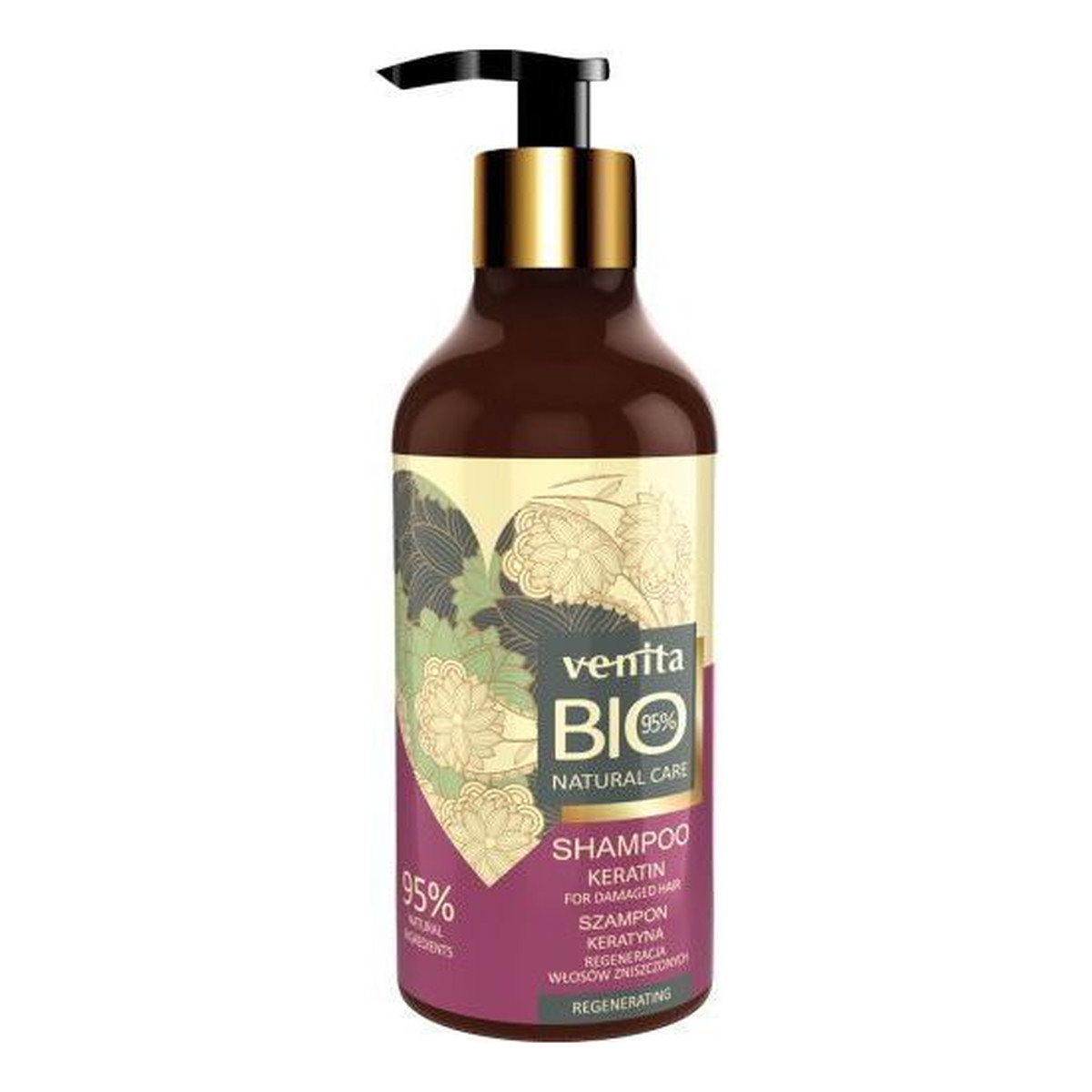 Venita Bio Natural Care Regenerating regenerujący szampon do włosów Keratyna 400ml