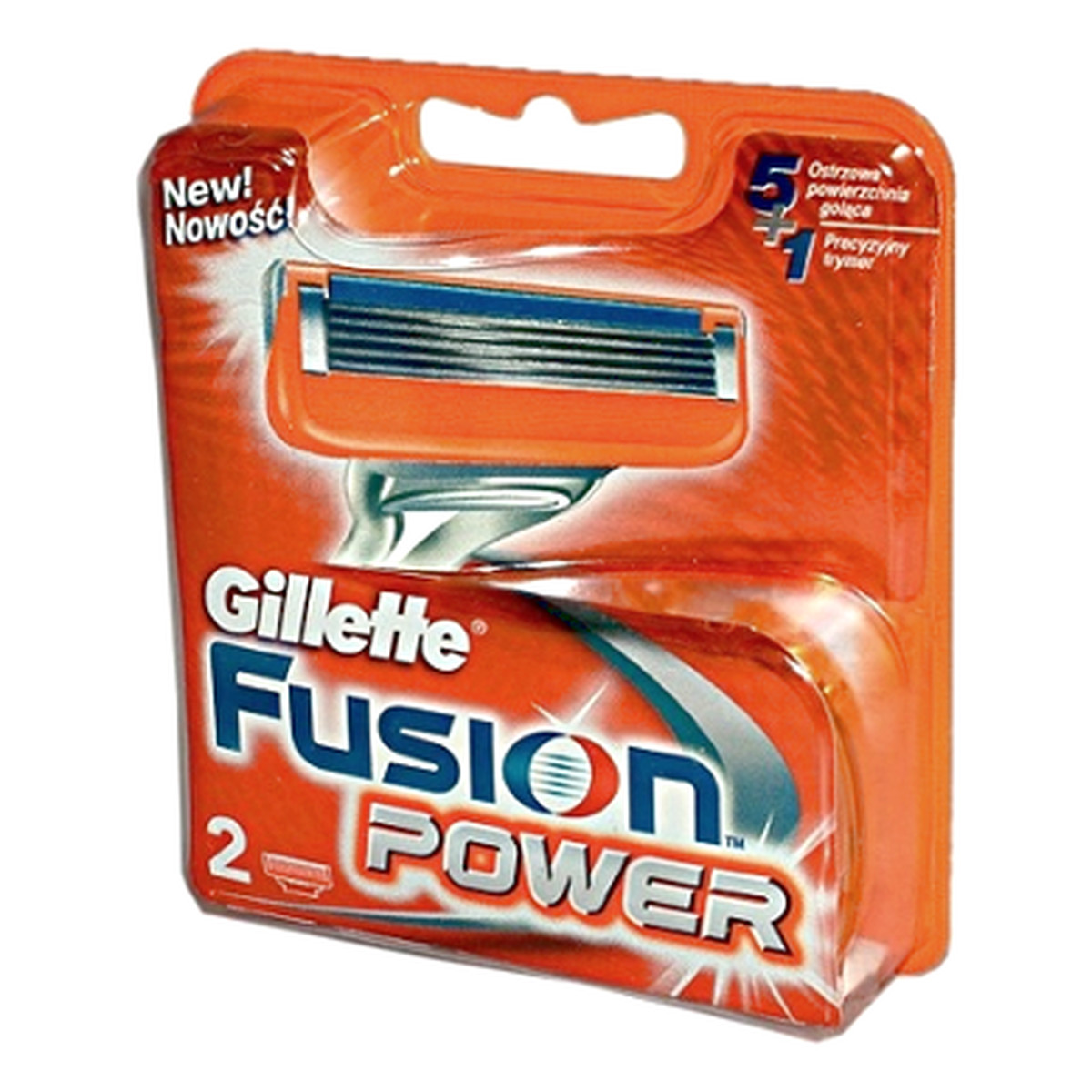 Gillette Power Fusion Wkłady Do Maszynki Wymienne Ostrza 2szt.