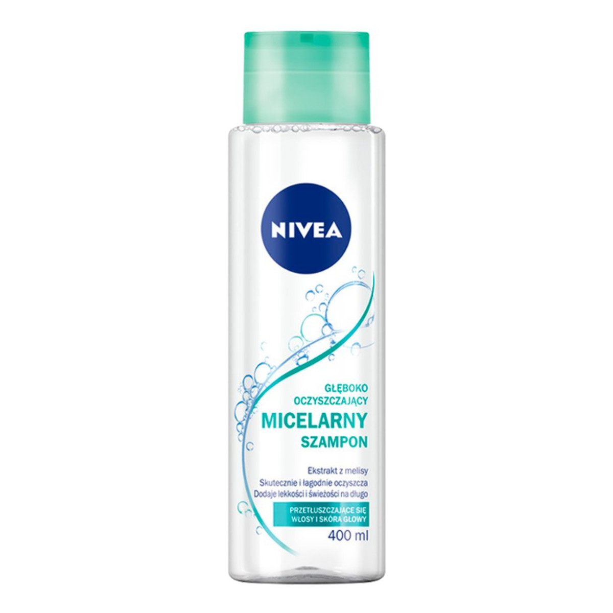 Nivea Szampon Micelarny głęboko oczyszczający do włosów przetłuszczających się 400ml
