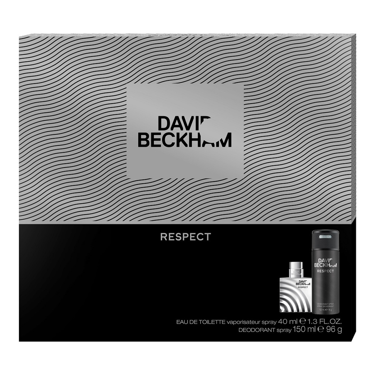 David Beckham Respect Zestaw woda toaletowa spray 40ml + dezodorant spray 150ml