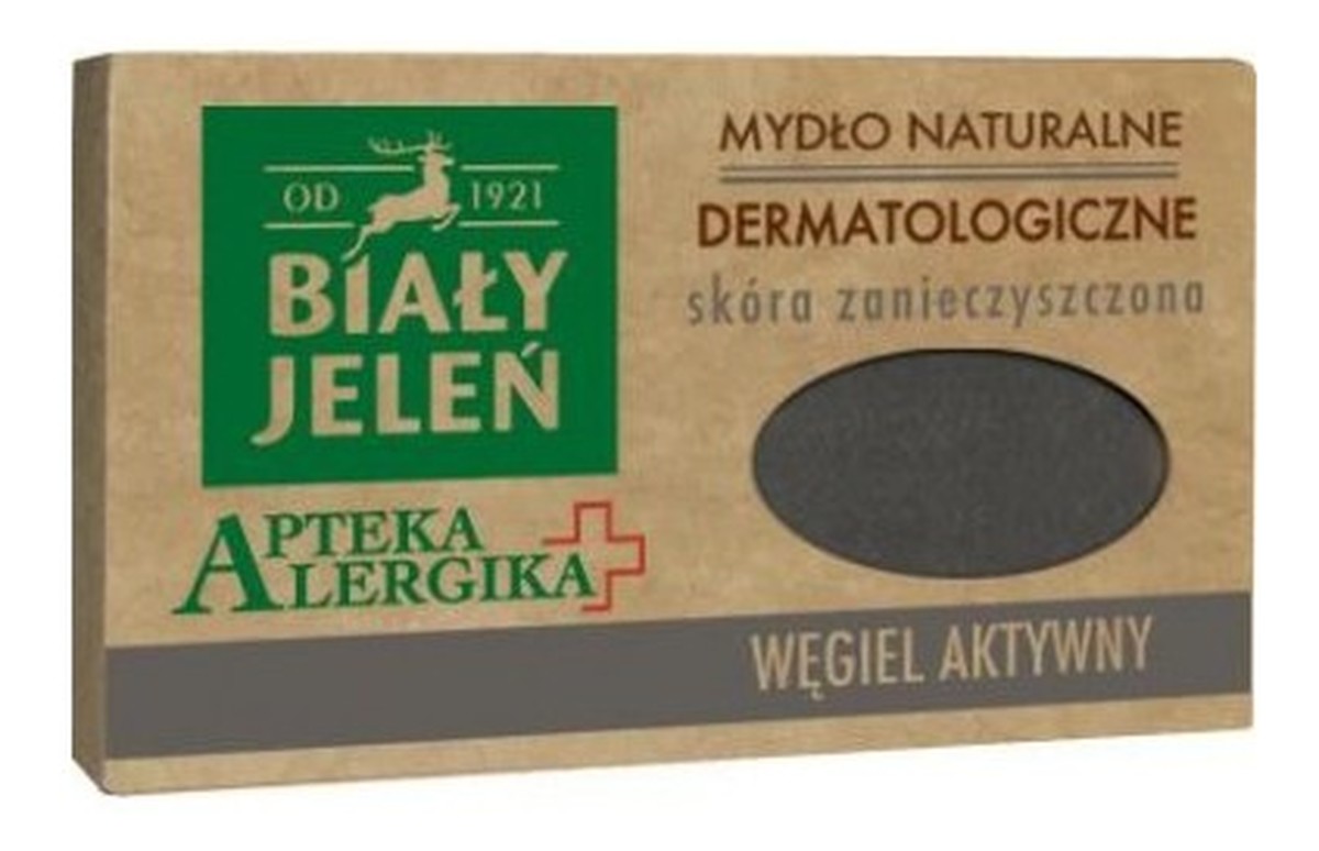 Dermatologiczne mydło z aktywnym węglem, cera zanieczyszczona