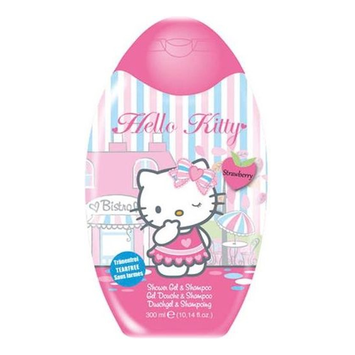 Beauty & Care Hello Kitty 2w1 żel pod prysznic i szampon Raspberry 300ml