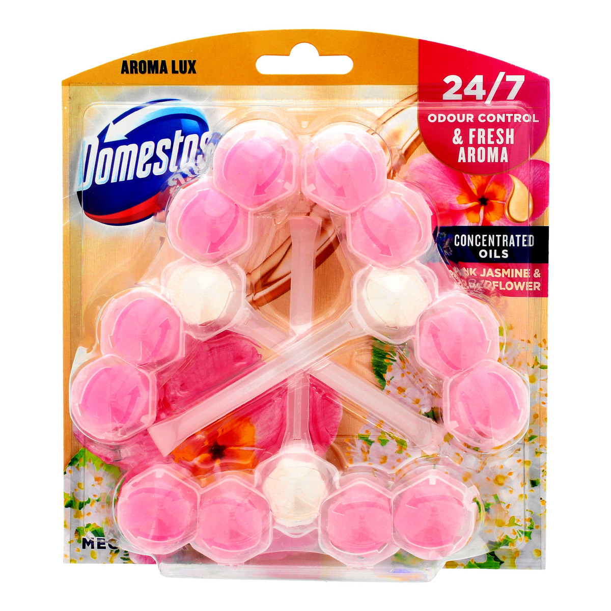 Domestos Aroma Lux Kostka toaletowa do WC Pink Jasmine & Elderflower