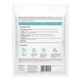 L`biotica transformująca hydrożelowa maska kolagenowa z cica i azulenem w mikrokapsułkach-ukojenie i redukcja zaczerwień