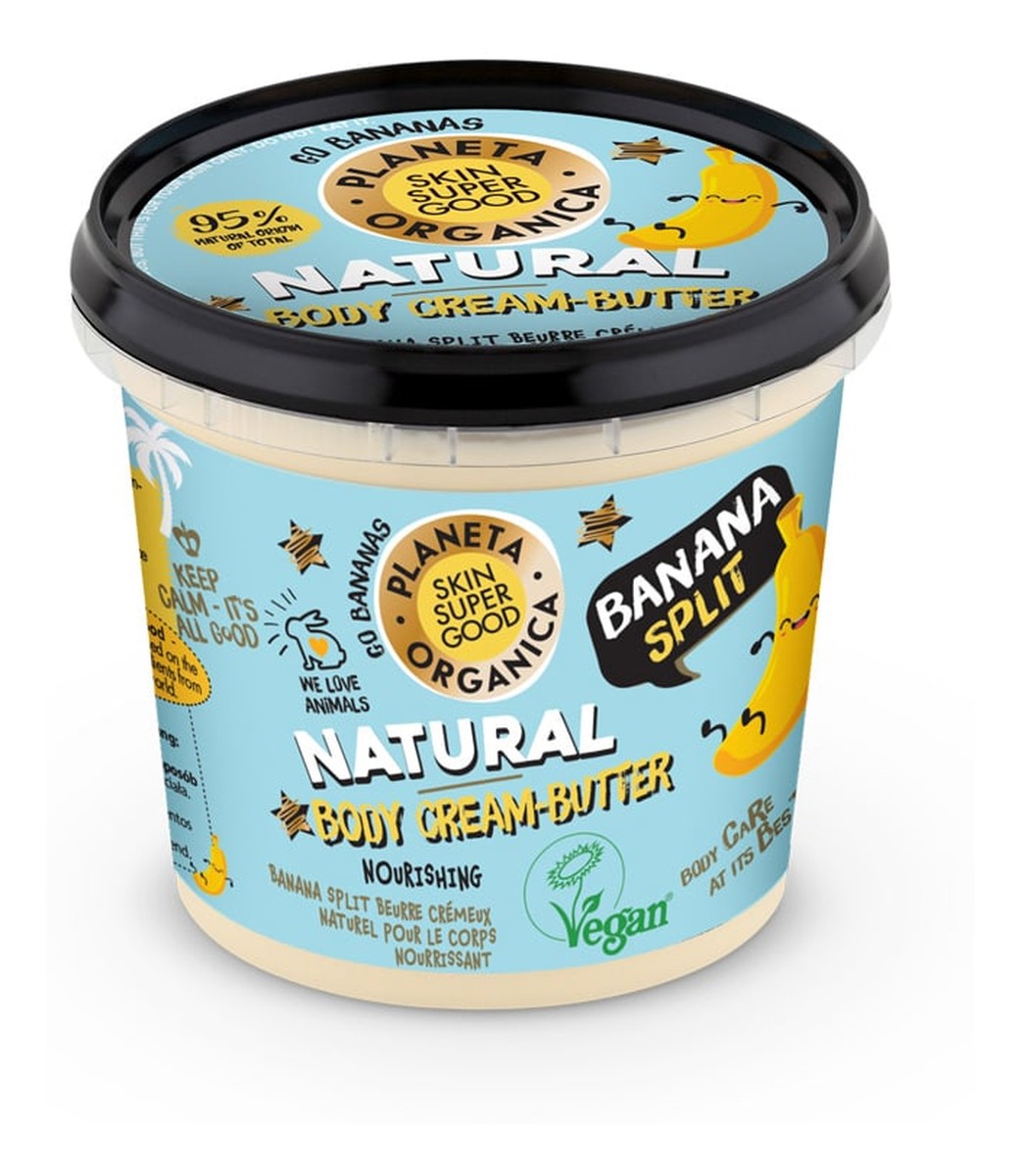 Naturalne kremowe masło do ciała Banana Split