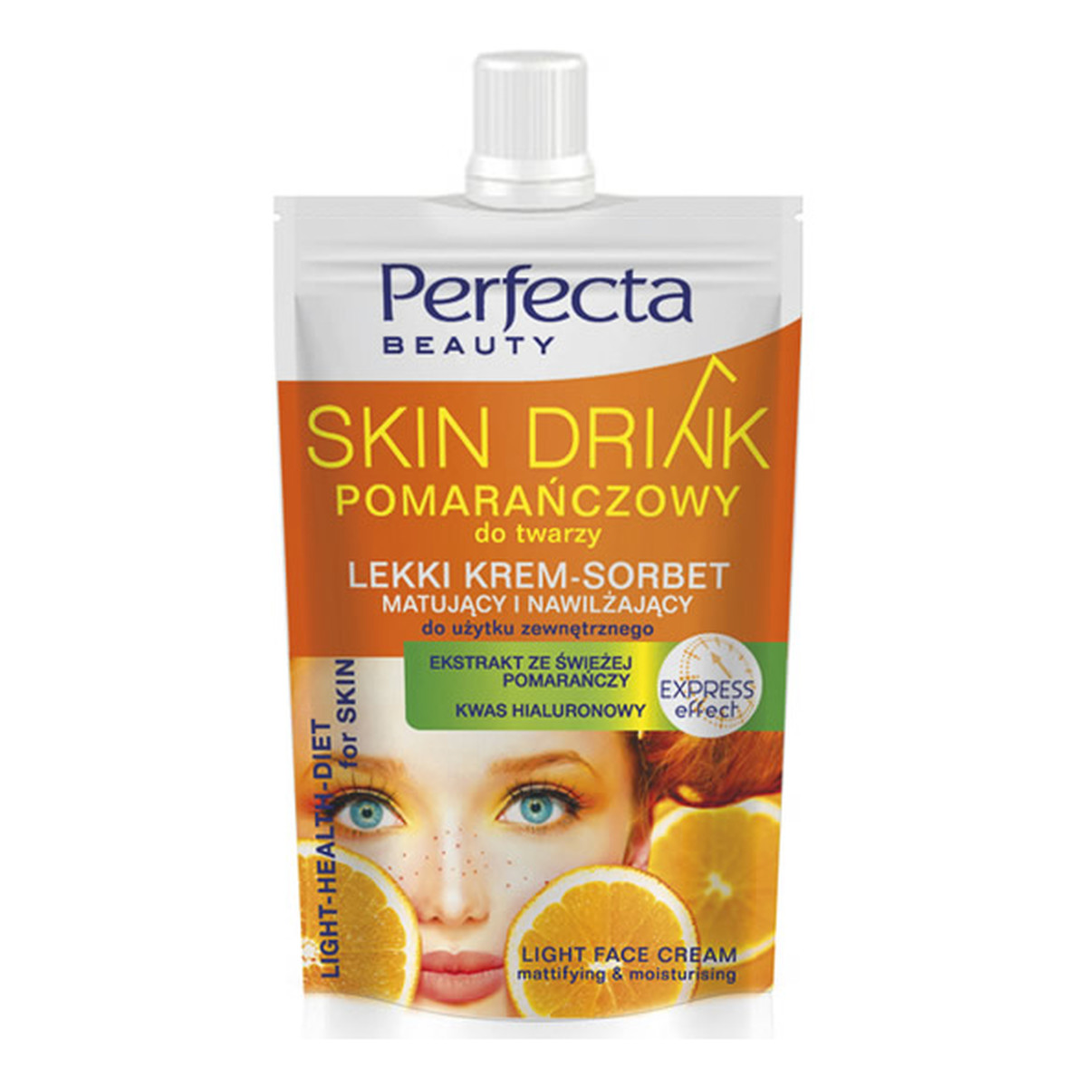 Perfecta Beauty Skin Drink Lekki Krem-Sorbet Matujący i Nawilżający Do Twarzy 50ml