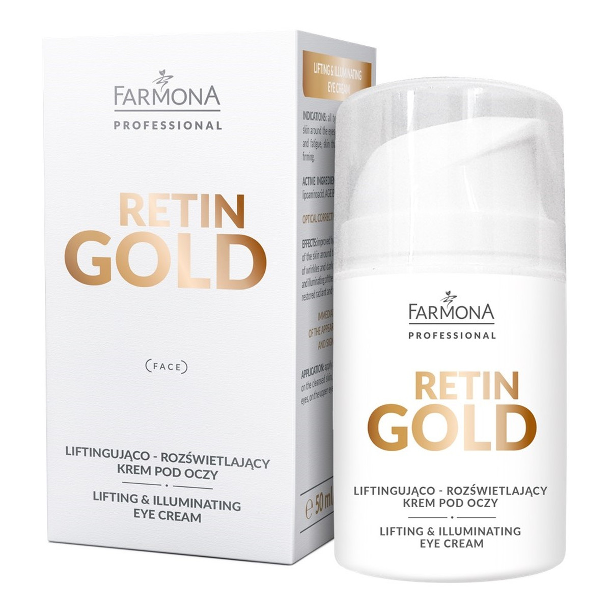 Farmona Professional Retin Gold liftingująco-rozświetlający Krem pod oczy 50ml