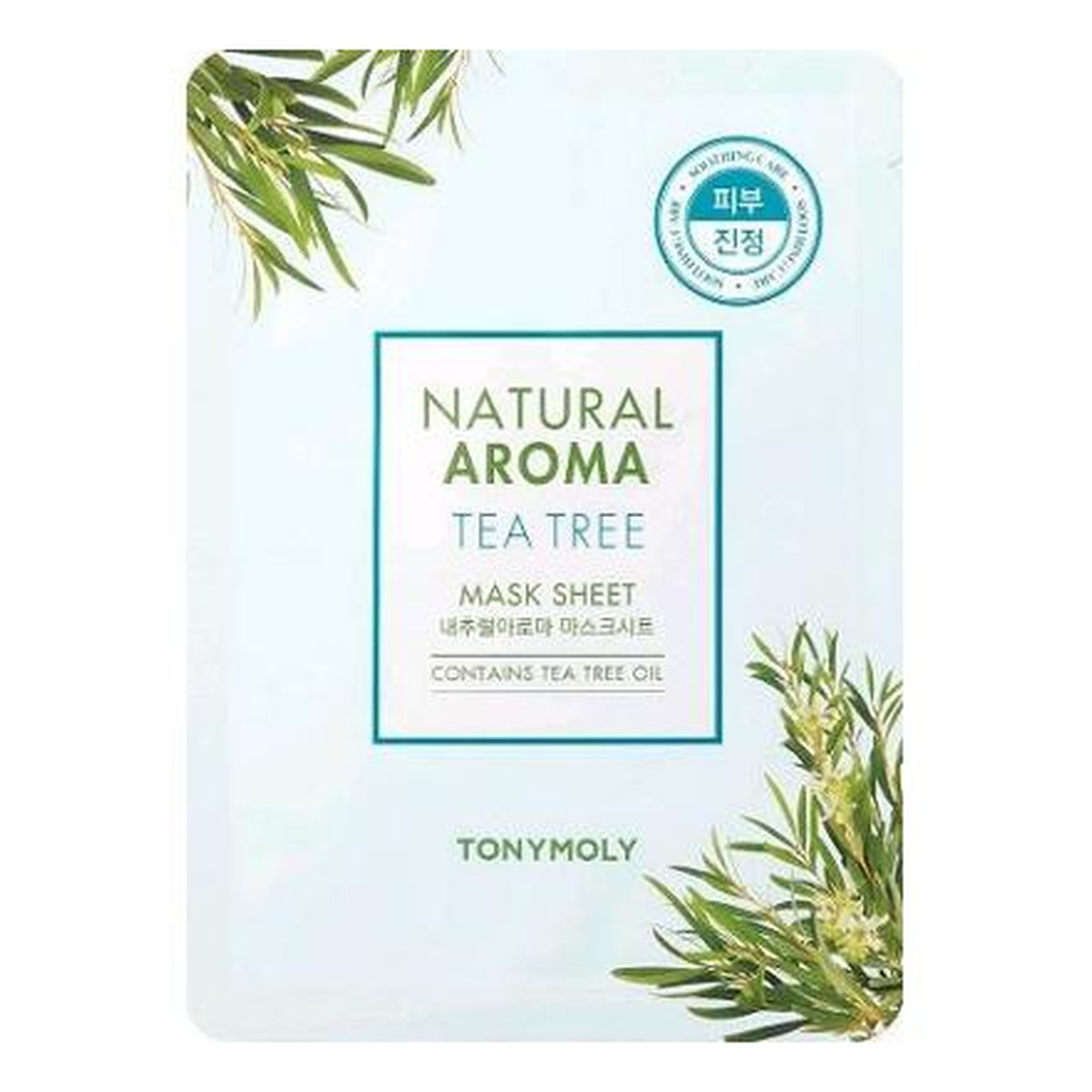 Tony Moly Natural Aroma Mask Sheet Tea Tree Oczyszczająca maska do twarzy 21g