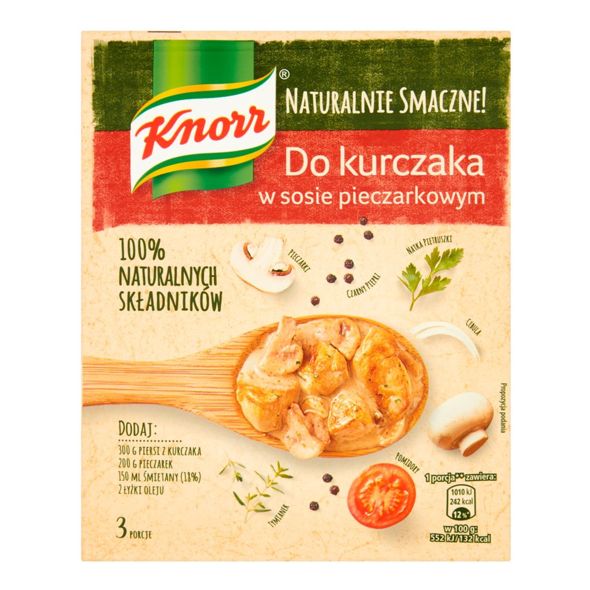 Knorr Naturalnie Smaczne! Fix do kurczaka w sosie pieczarkowym 32g