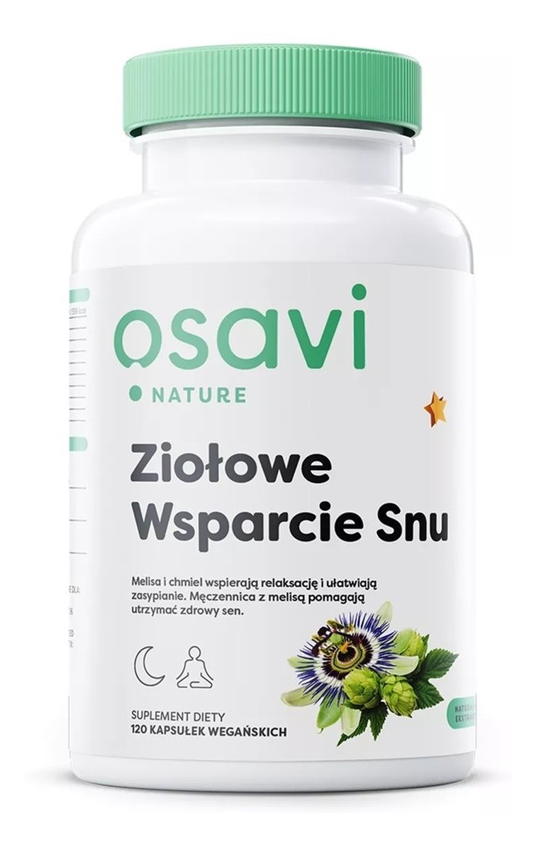 Ziołowe wsparcie snu suplement diety 120 kapsułek