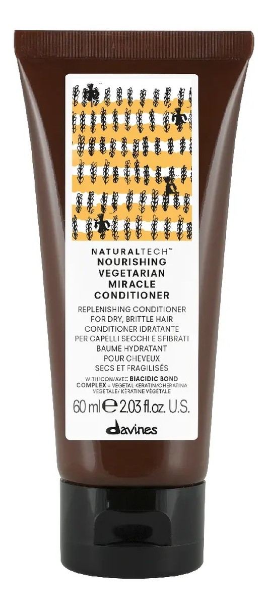 Naturaltech nourishing vegetarian miracle conditioner nawilżająca odżywka do włosów suchych i zniszczonych