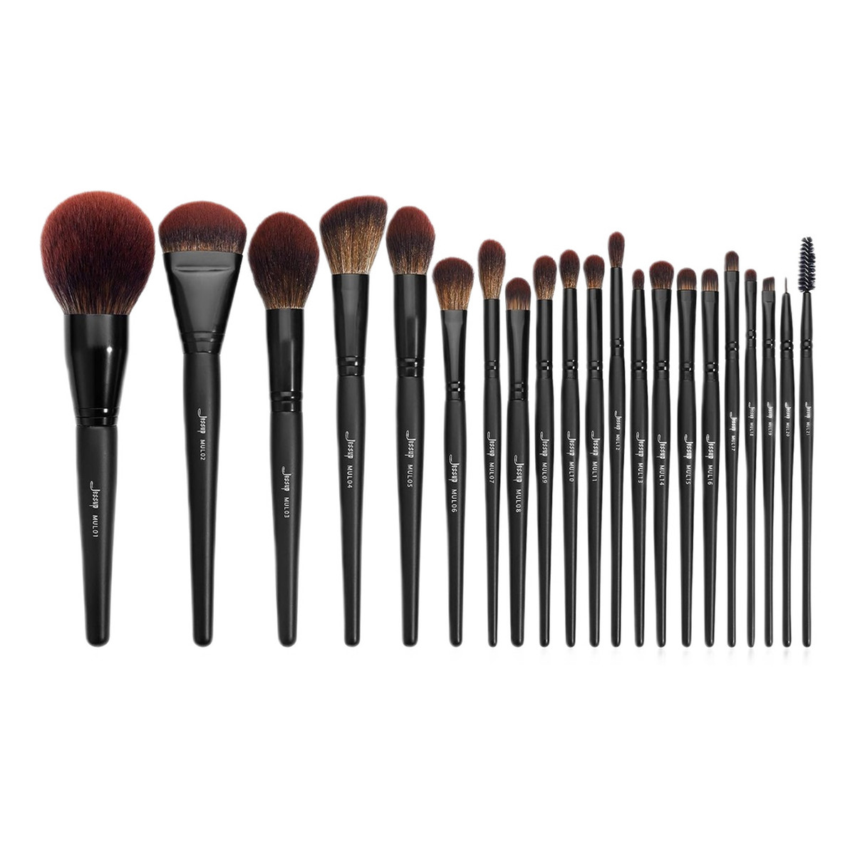 JESSUP Makeup Lover Makeup Brush Collection Zestaw pędzli do makijażu phantom black 21szt.