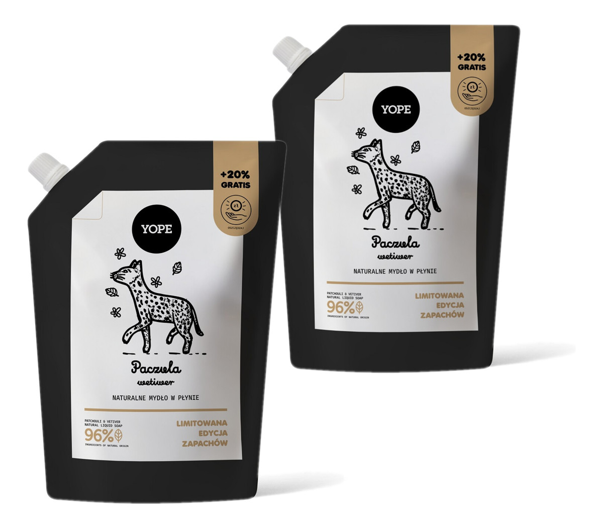 Mydło w płynie refill paczula wetiwer 2x600ml