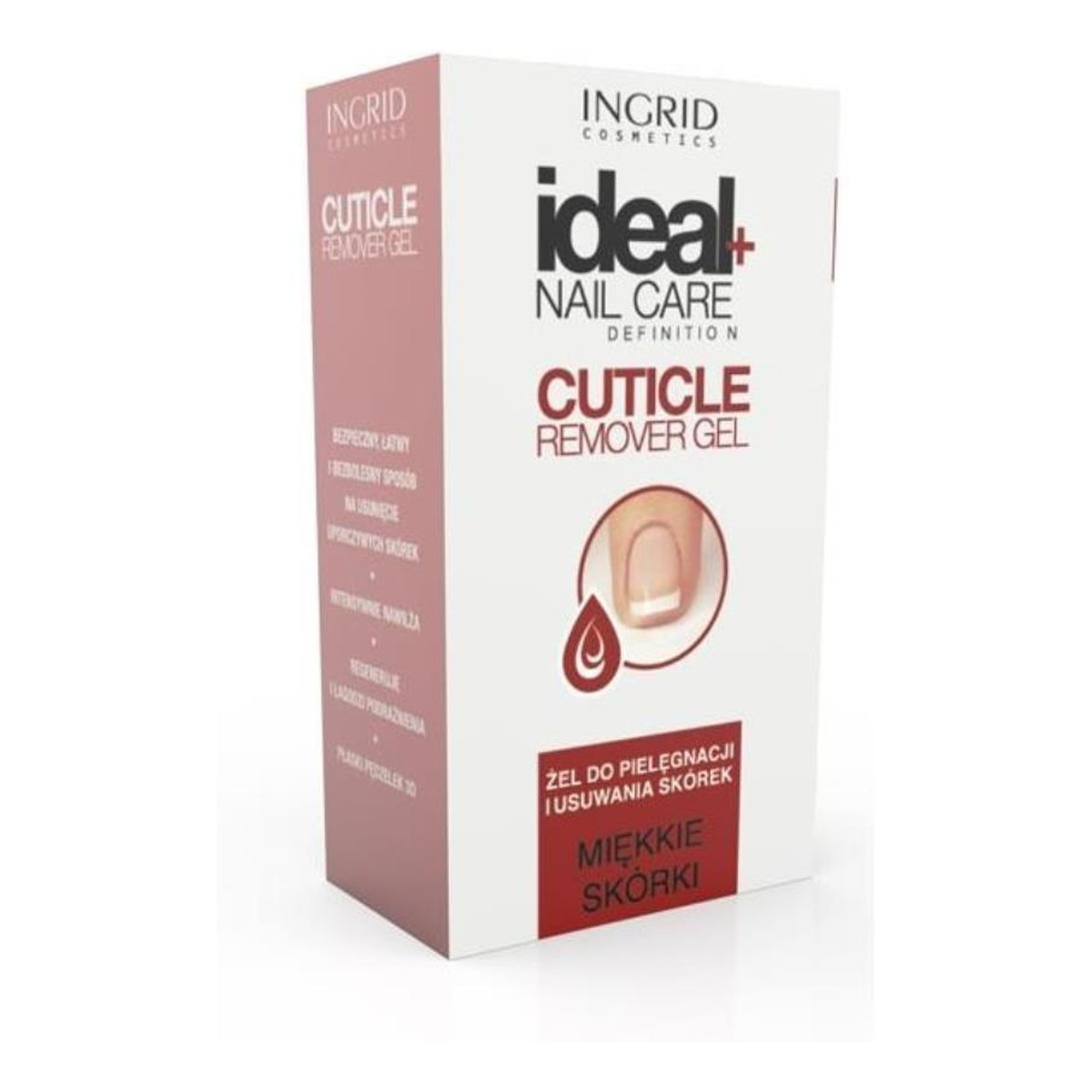 Ingrid Ideal Nail Care Definition Cuticle Remover Gel Żel Do Usuwania i Pielęgnacji Skórek 7ml