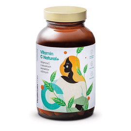 Vitamin c natural+ witamina c z naturalnych ekstraktów roślinnych suplement diety 120 kapsułek