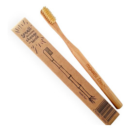 Bambusowa szczoteczka do zębów naturalna, włosie średnie