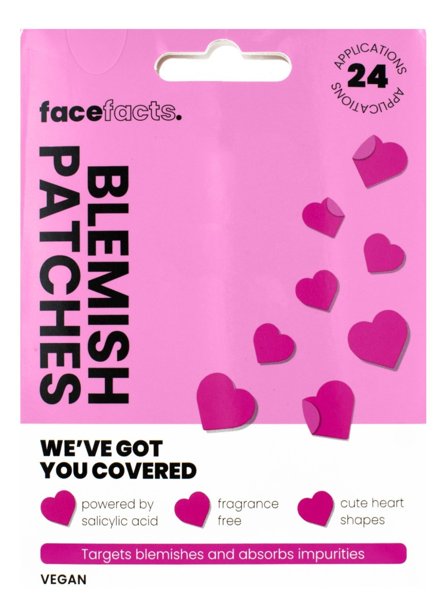 Face facts blemish patches plastry na wypryski-hearts 1op.-24szt.