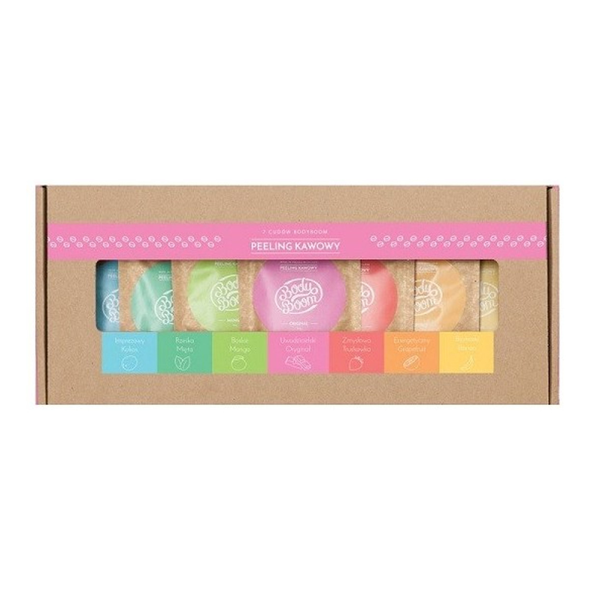 Body Boom 7 Cudów Peeling kawowy zestaw prezentowy 7x30g