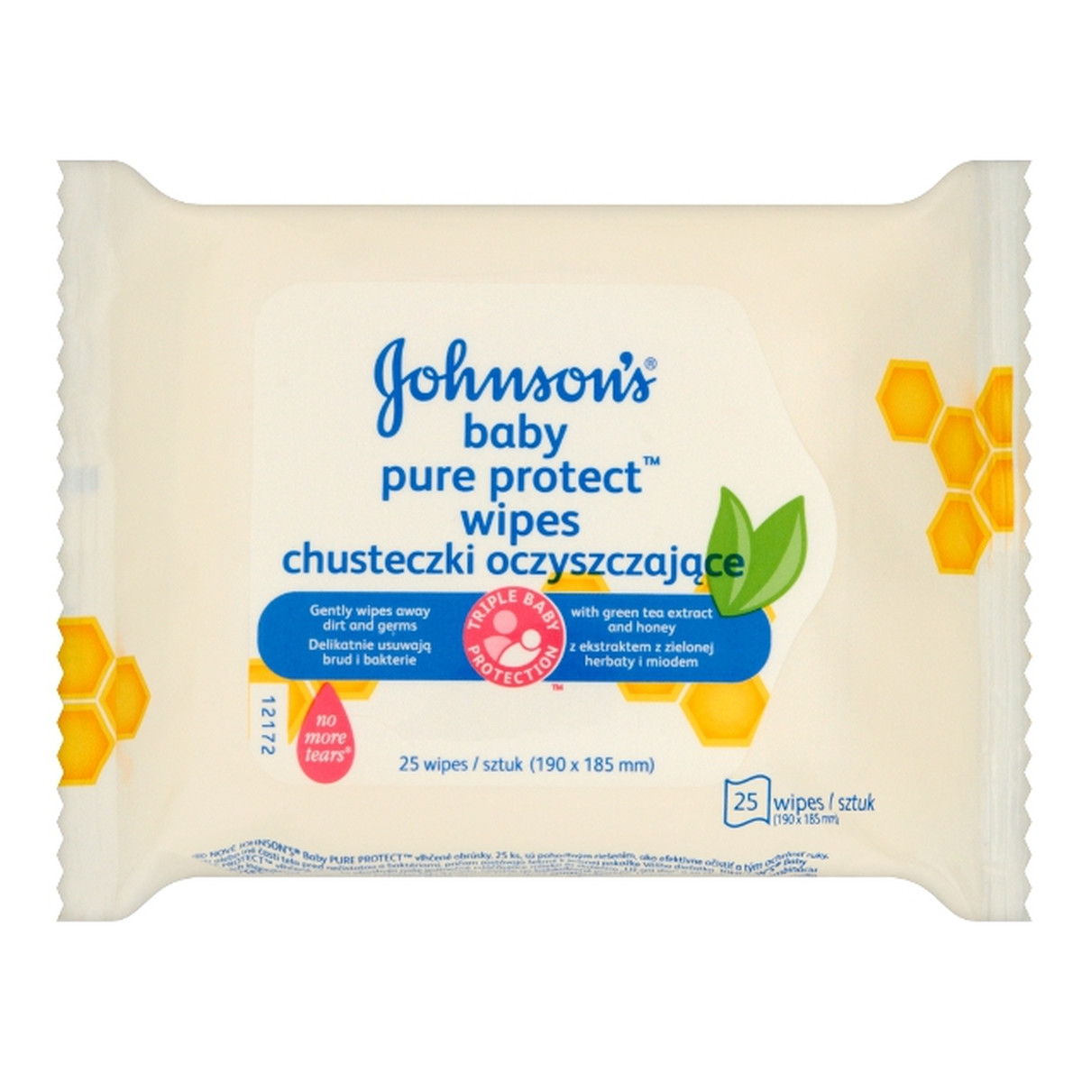 Johnson & Johnson Baby Pure Protect Chusteczki Oczyszczające 25szt.