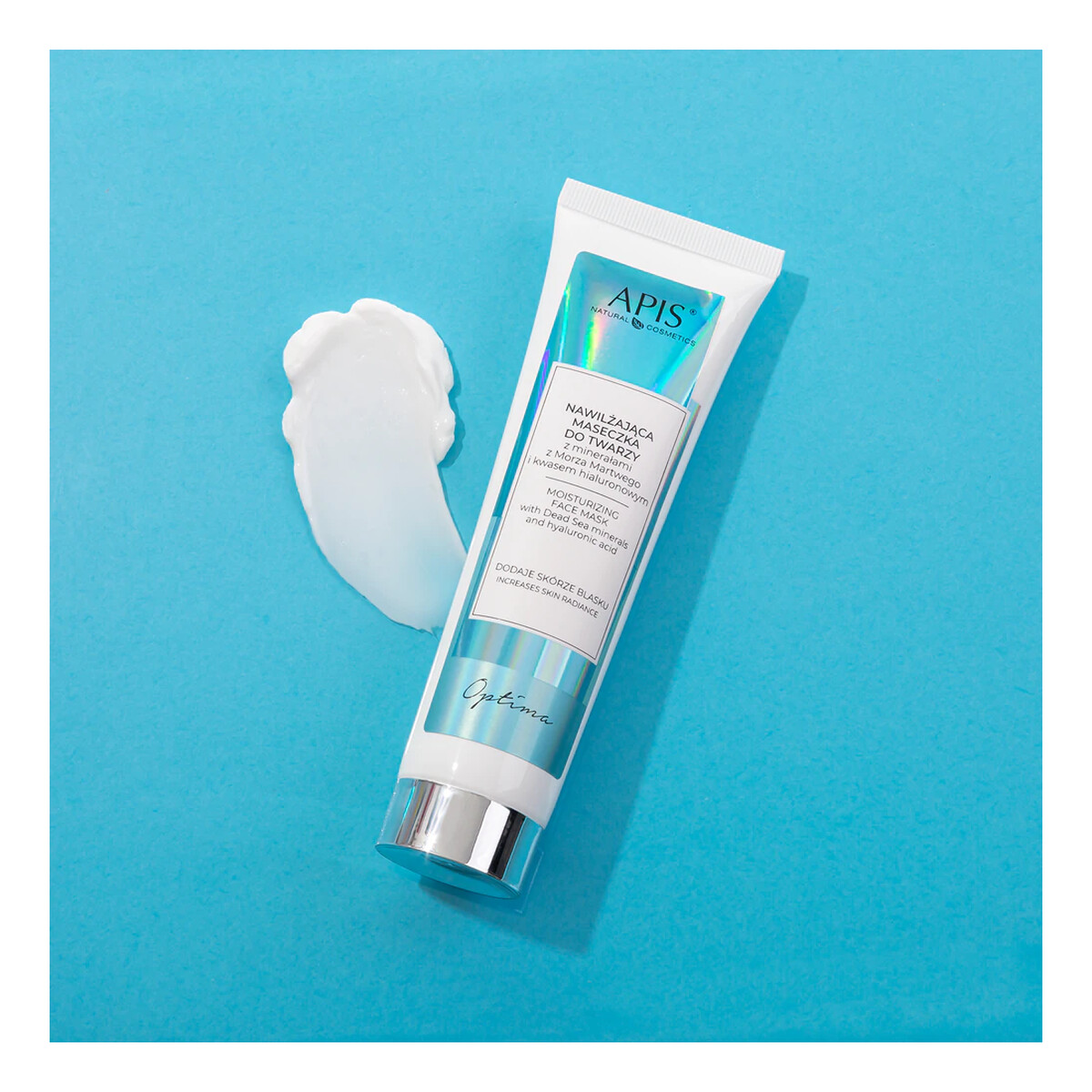 Apis Optima Dead Sea Minerals Maseczka nawilżająca do twarzy z minerałami z Morza Martwego i kwasem hialuronowym 100ml
