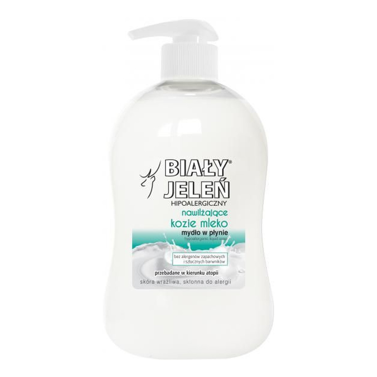 Biały Jeleń Nawilżające Kozie Mleko Hipoalergiczne Mydło w Płynie 300ml