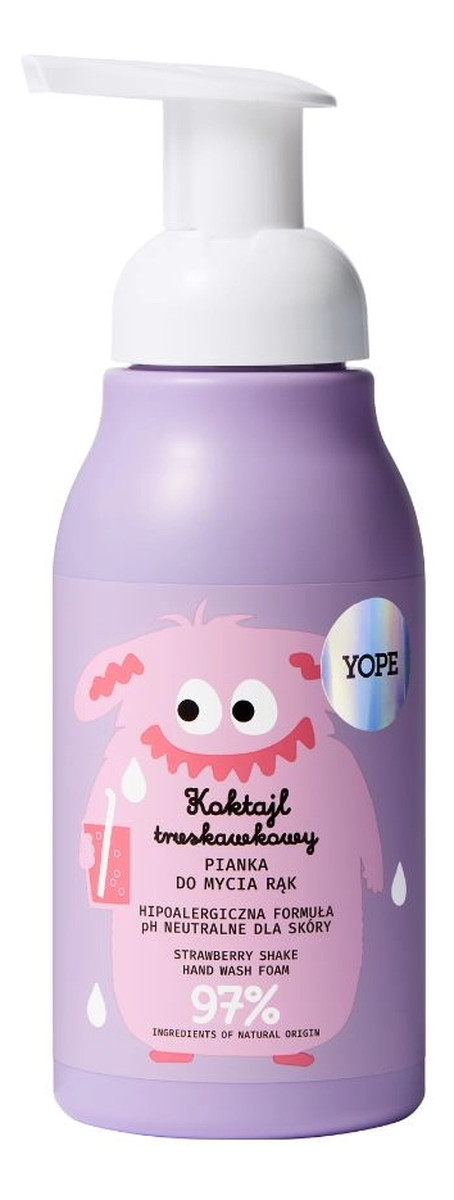Pianka do mycia rąk dla dzieci Koktajl Truskawkowy