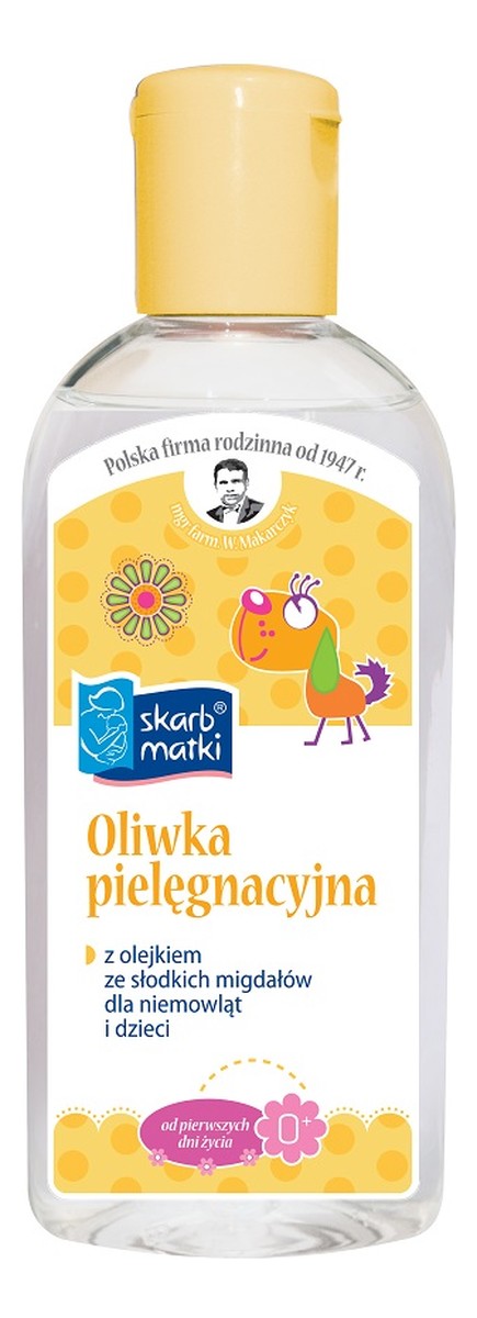 Oliwka pielęgnacyjna z olejkiem ze słodkich migdałów dla niemowląt i dzieci