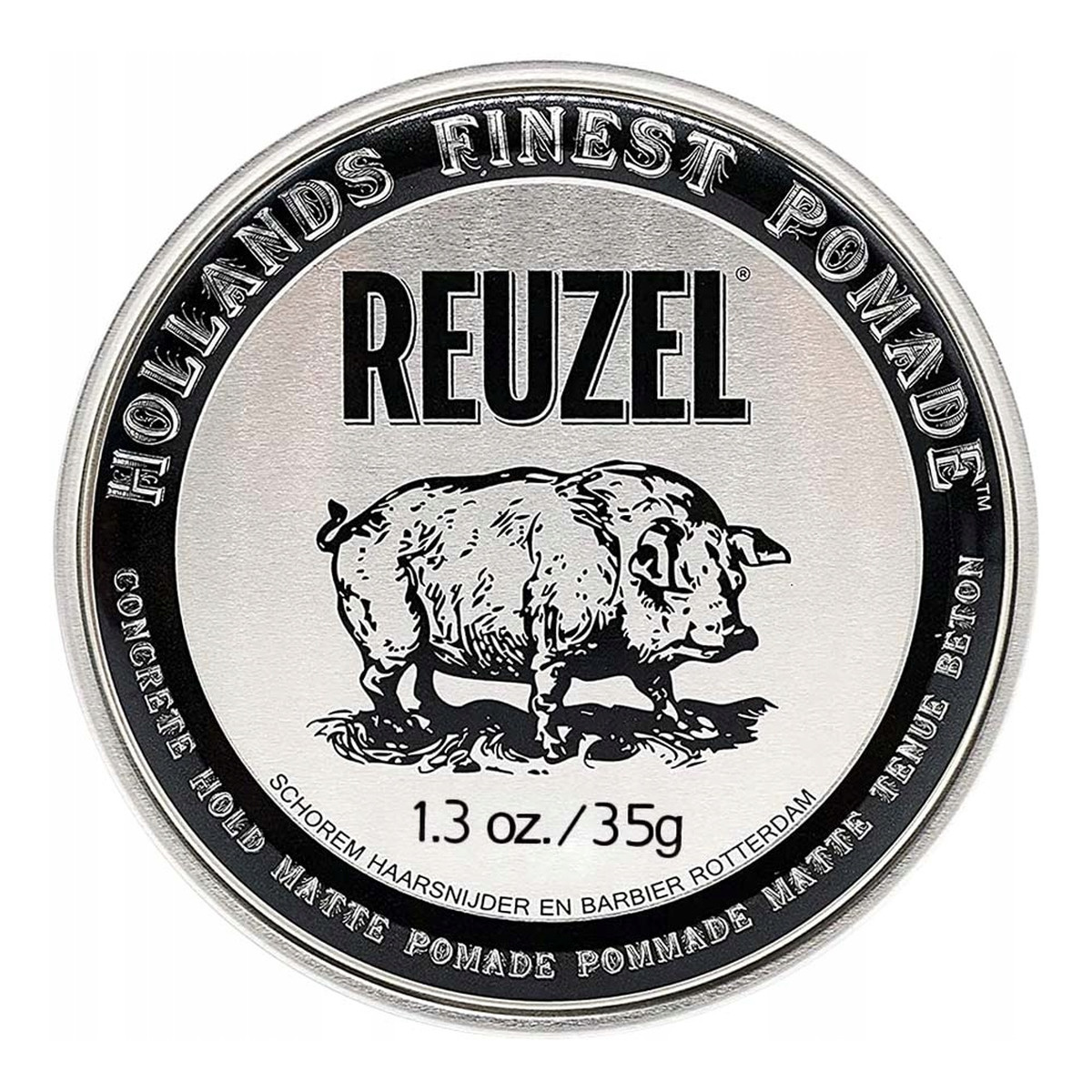 Reuzel Hollands finest pomade concrete hold matte matująca pomada do włosów na bazie wody 35g