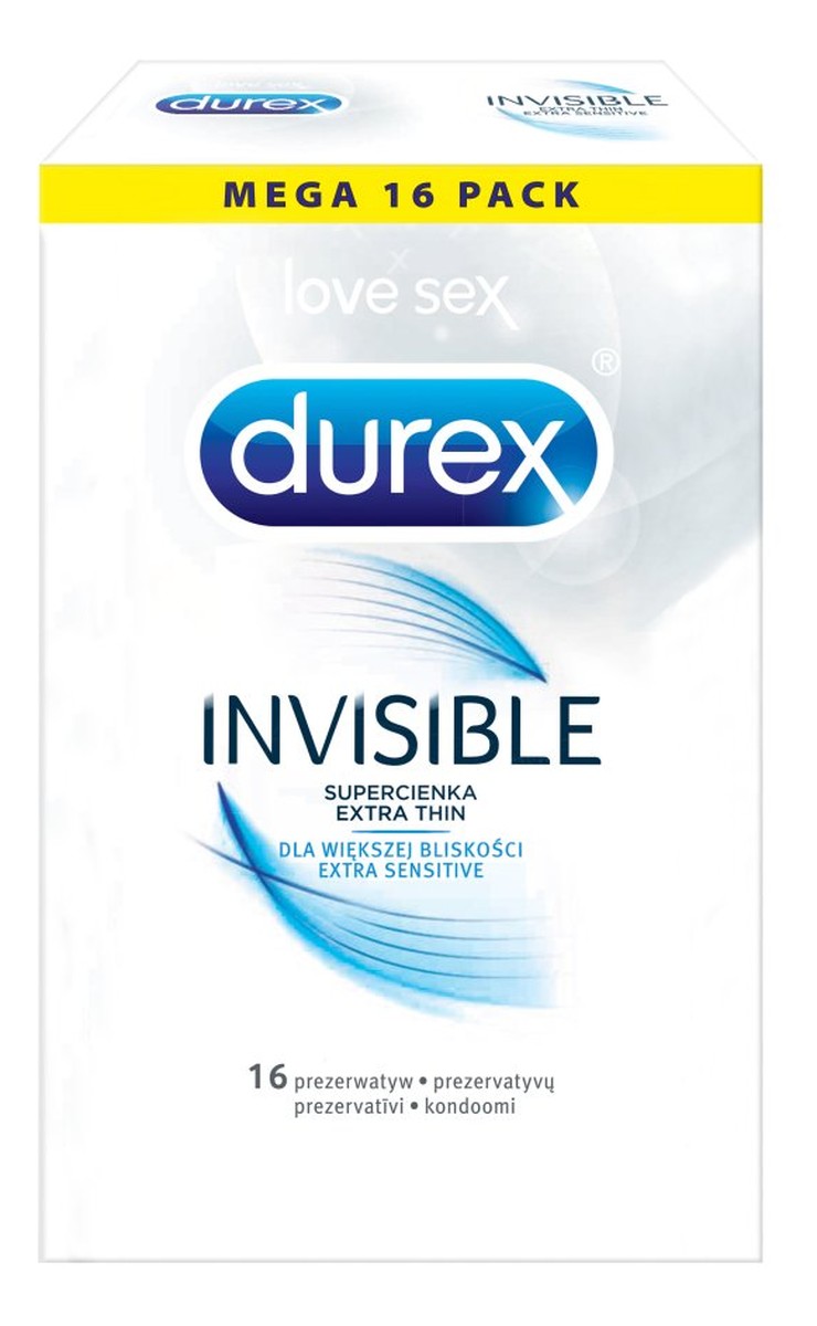 Extra Thin super cienkie prezerwatywy 16szt