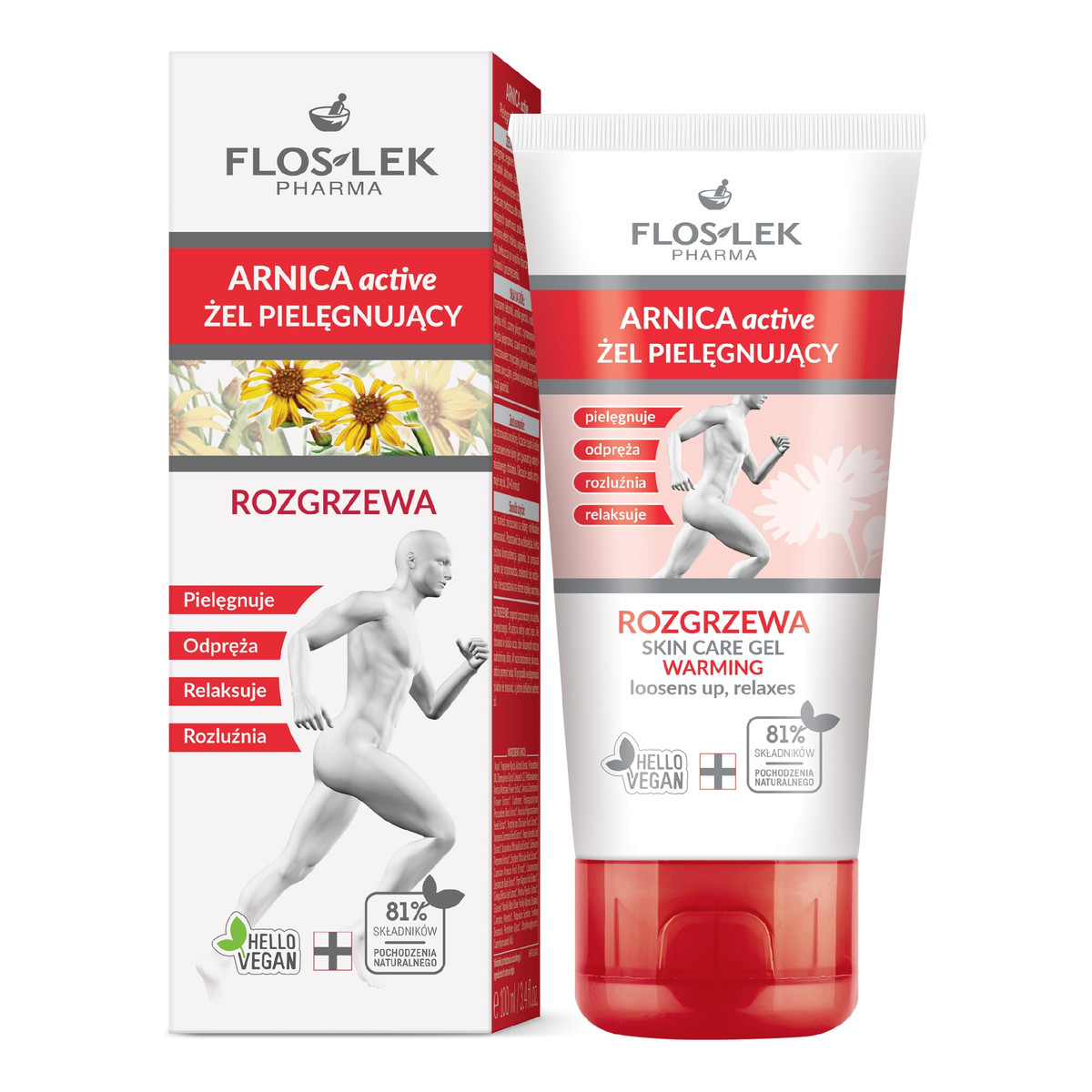 FlosLek Arnica Active Żel pielęgnujący-rozgrzewający 100ml