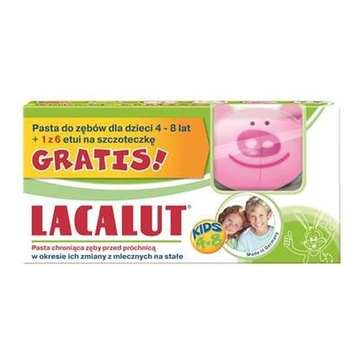 Lacalut Pasta do zębów dla dzieci od 4-8 lat + etui 50ml