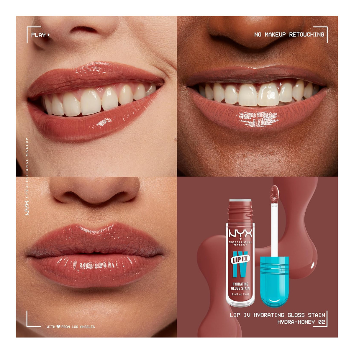 NYX Professional MakeUp Lip IV Nawilżająco pigmentujący błyszczyk do ust 5ml