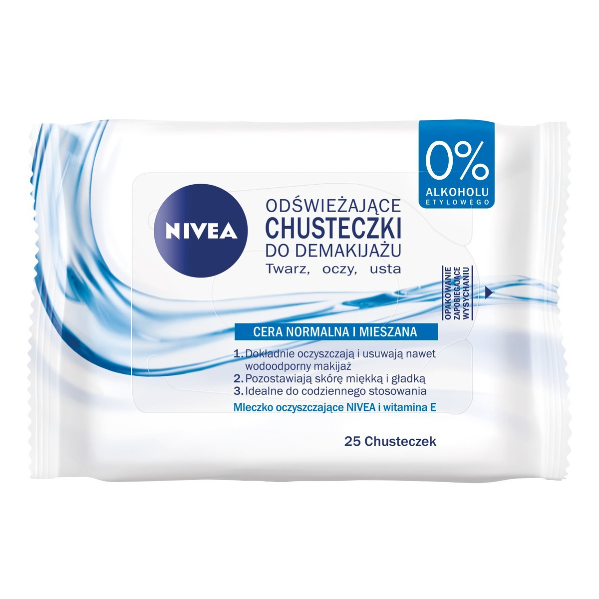 Nivea Aqua Effect Odświeżające Chusteczki Oczyszczające
