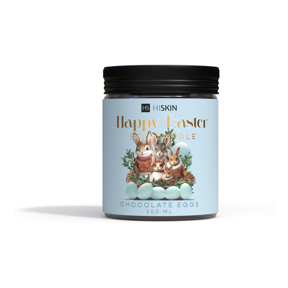 Hiskin Happy easter wielkanocna świeca sojowa-chocolate eggs 200ml