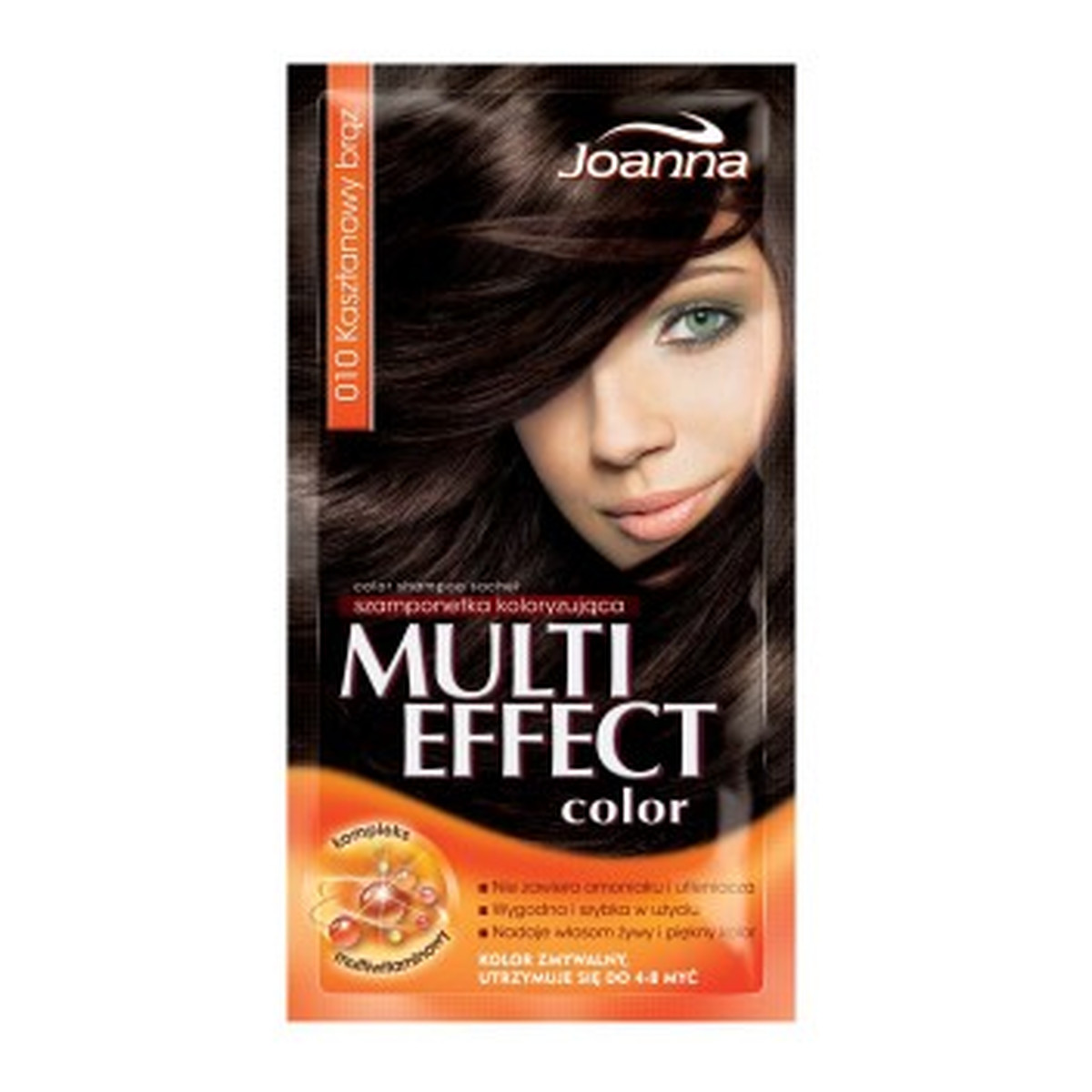 Joanna Multi Effect Color Szamponetka Koloryzująca Kasztanowy Brąz (10) 35g