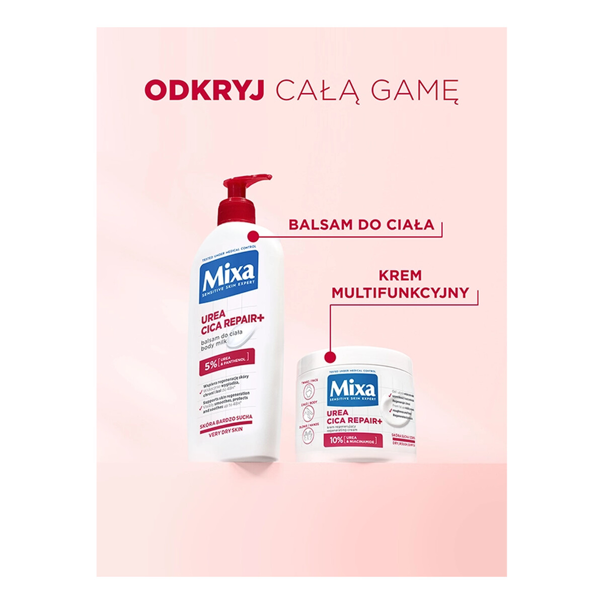 Mixa Cica Repair Bogaty Balsam do ciała skóra bardzo sucha i wrażliwa 400ml