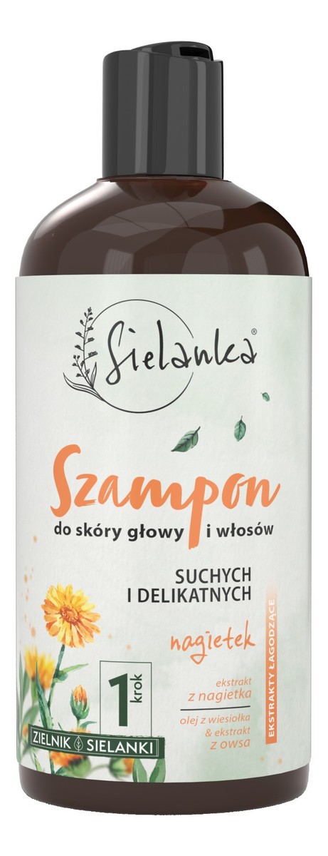 Szampon do skóry głowy i włosów suchych i delikatnych Nagietek