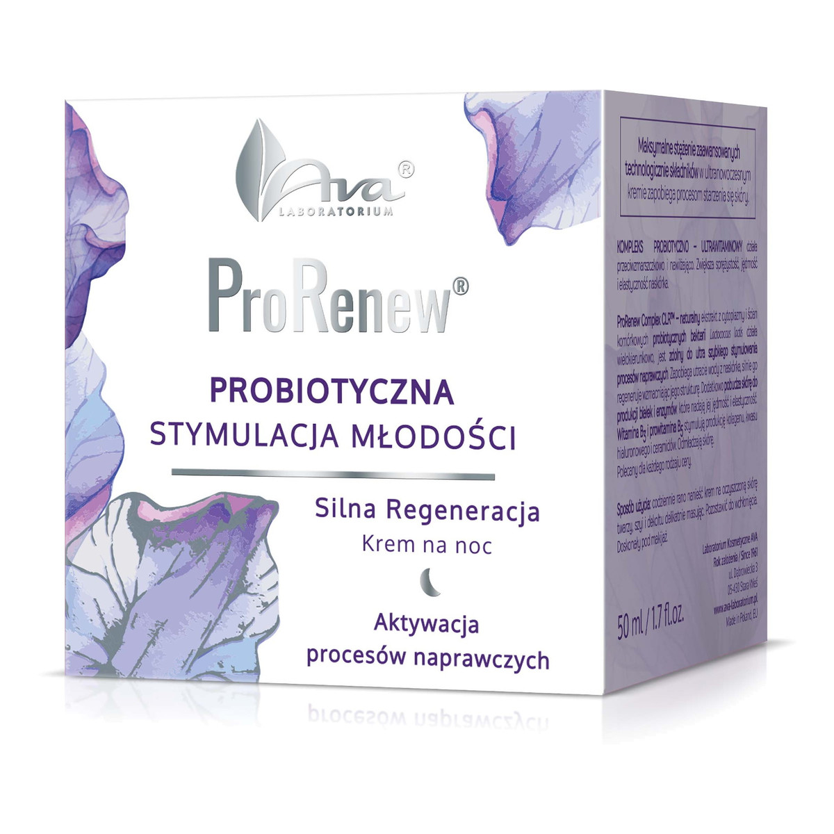 Ava Laboratorium ProRenew Probiotyczna Stymulacja Młodości Krem Na Noc Silna Regeneracja 50ml