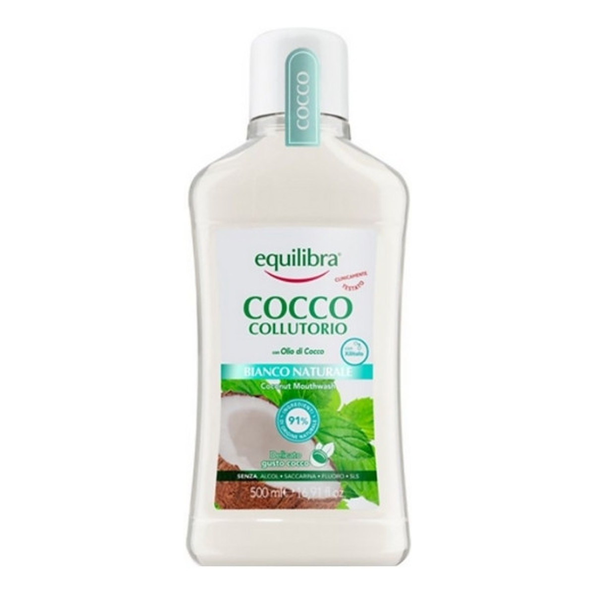 Equilibra Cocco collutorio mouthwash płyn do płukania jamy ustnej kokos 500ml