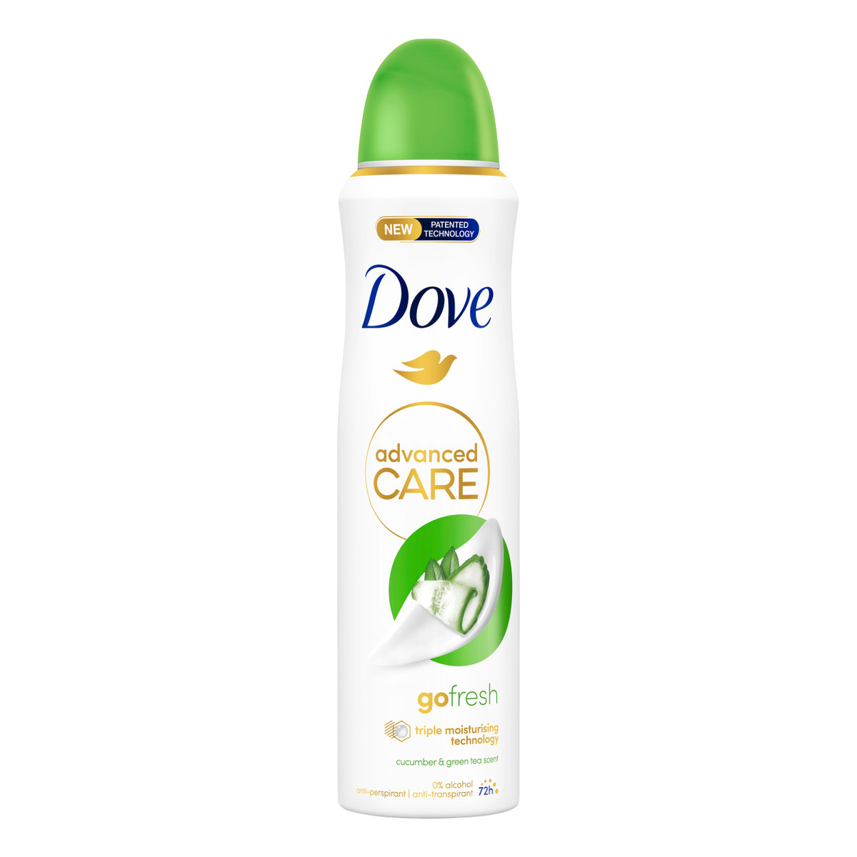 Dove Advanced Care Dezodorant w sprayu Cucumber & Green Tea 150ml